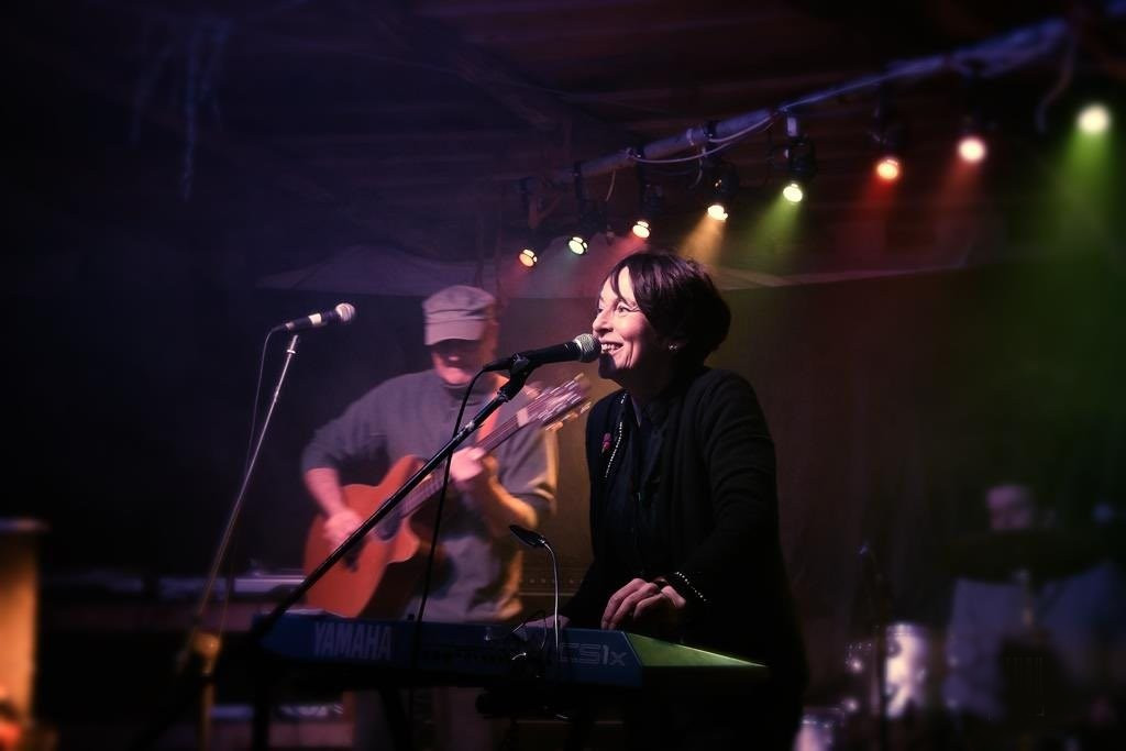 Image of Rob Sheila and Mark at Neuadd Ogwen New Year's Eve 2017-18